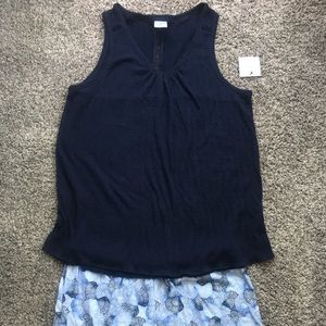 Women’s Croft and Barrow PJ set, M navy and blue